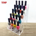 Stylish Design 5 Tiers Shelves Rack Clear Nail Polish Display Acrylic